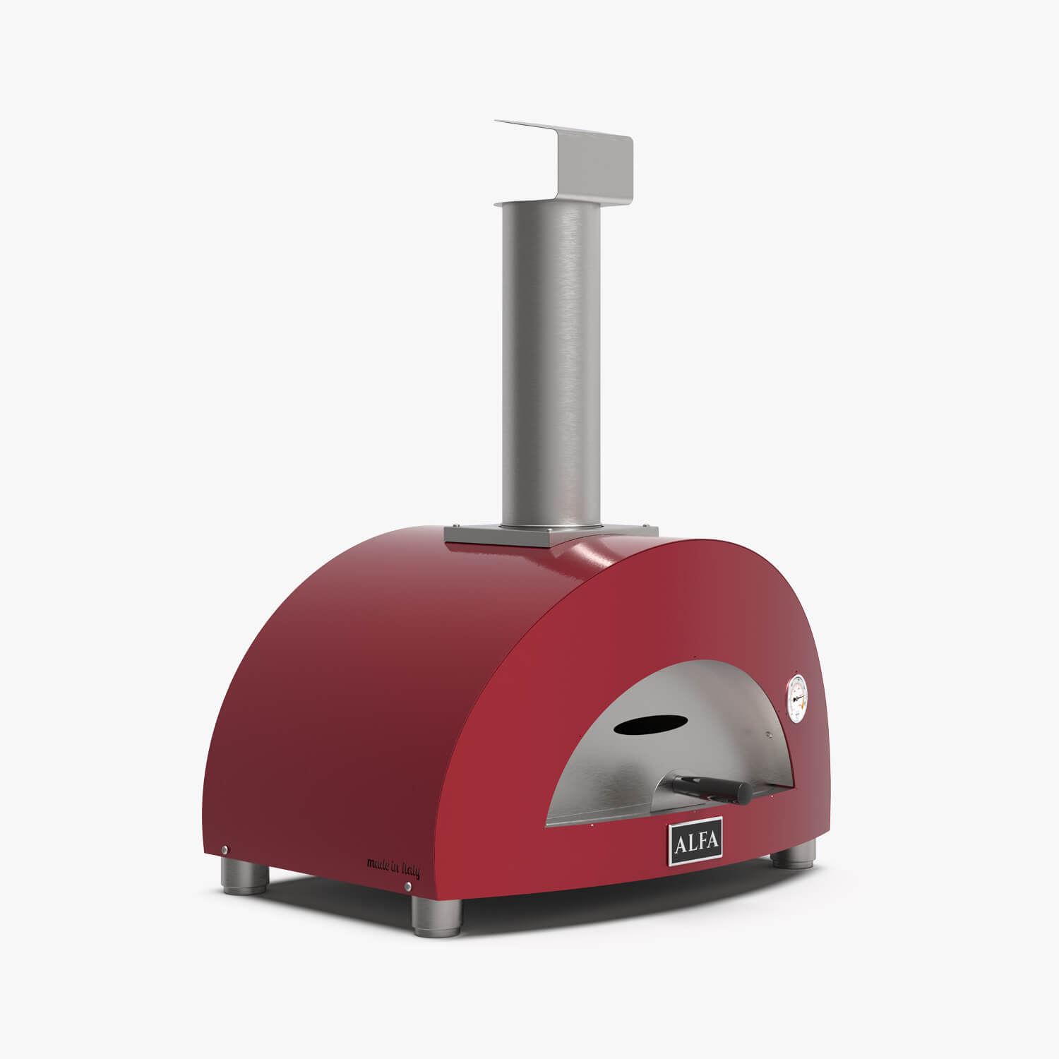 Alfa Forni Moderno 1 Pizza - Brændselstype: Brænde - Farve: Rød