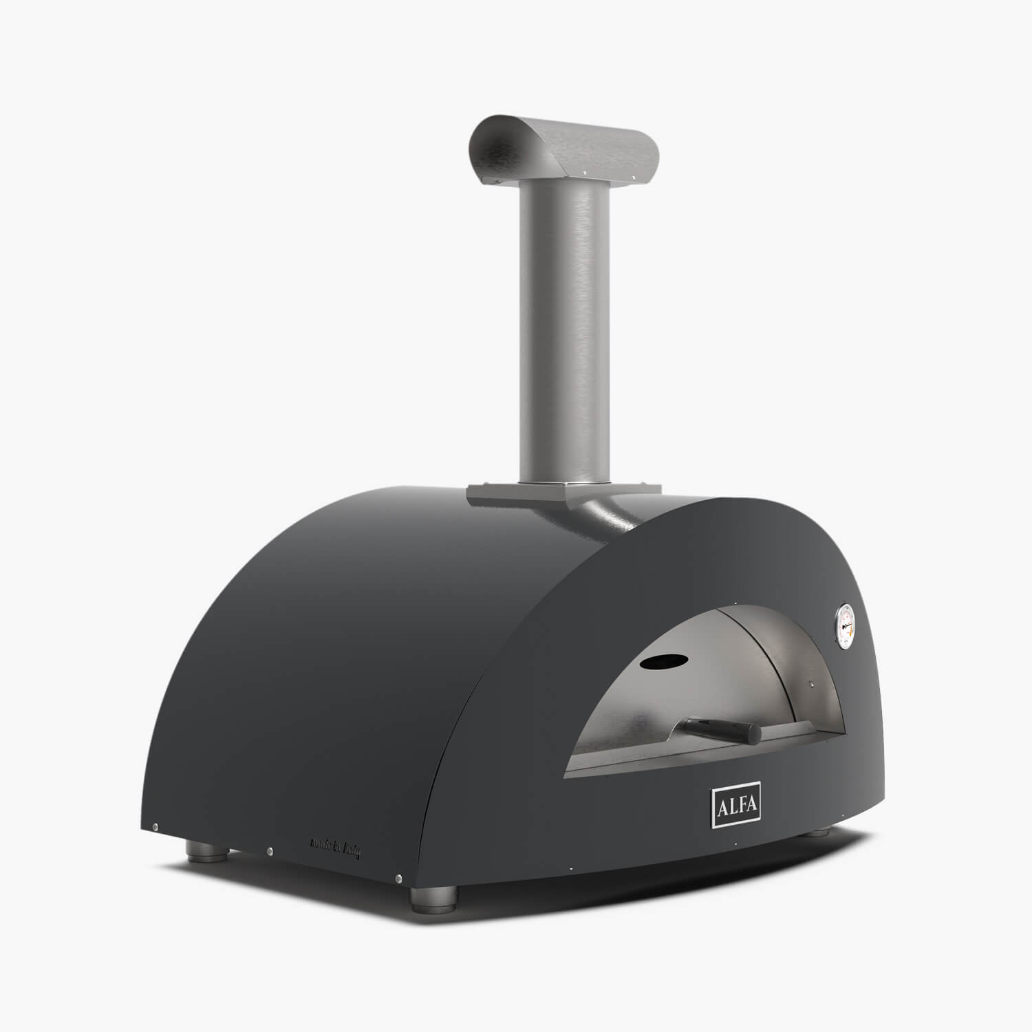 Alfa Forni Moderno 2 Pizze - Brændselstype: Brænde - Farve: Grå