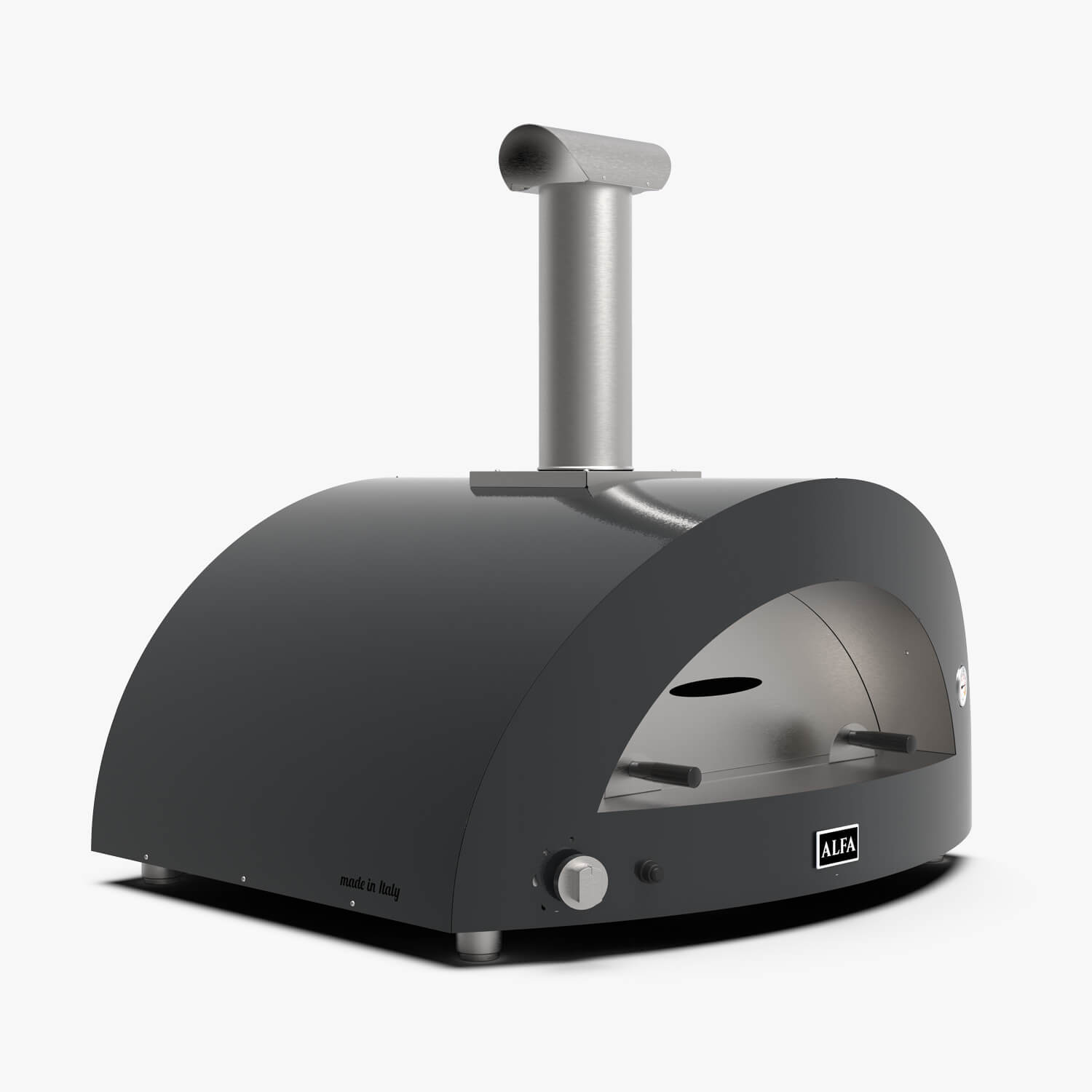 Alfa Forni Moderno 5 Pizze - Brændselstype: Hybrid - Farve: Grå