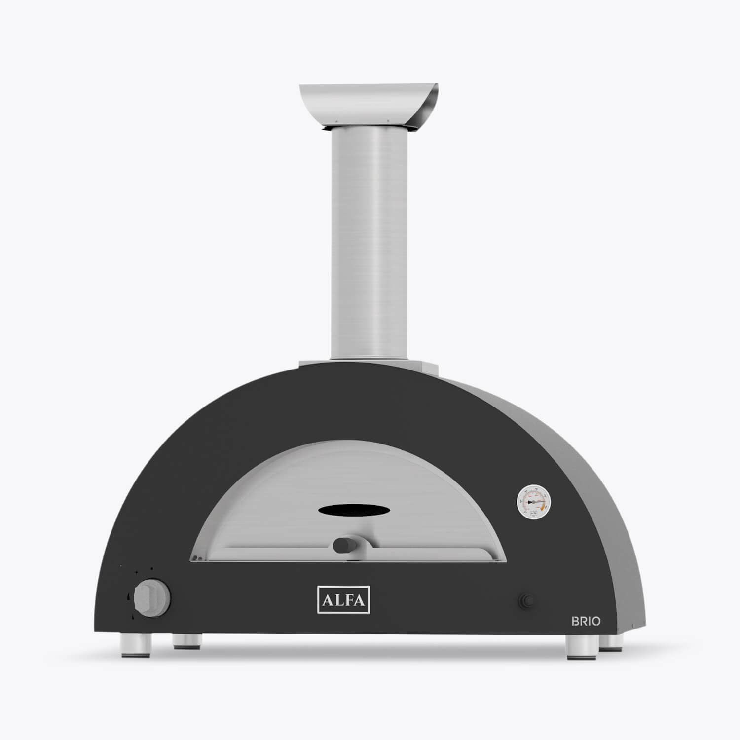 Alfa Forni Moderno 3 Pizze - Brændselstype: Brænde - Farve: Grå