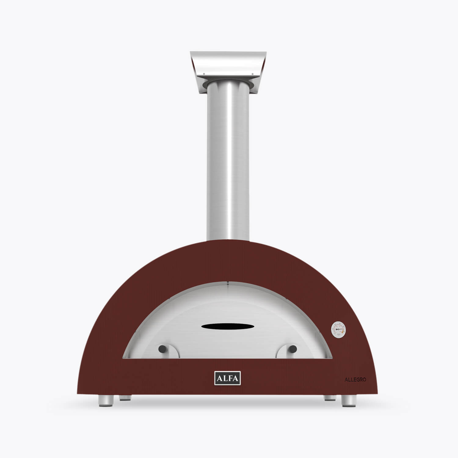 Alfa Forni Moderno 5 Pizze - Brændselstype: Brænde - Farve: Rød