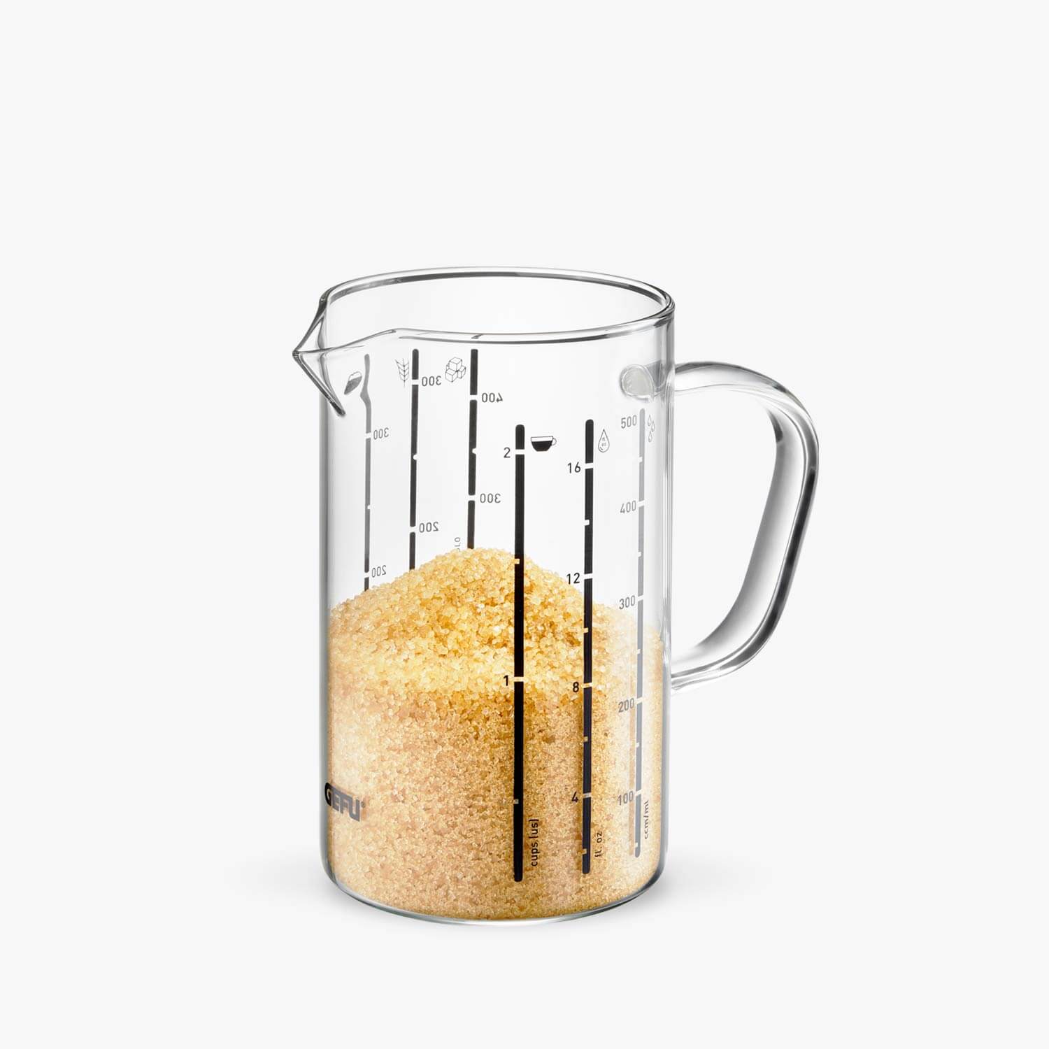 GEFU METI, 0,5 L, ml, oz, Borosilikatglas, Transparent, 88 mm, 126 mm