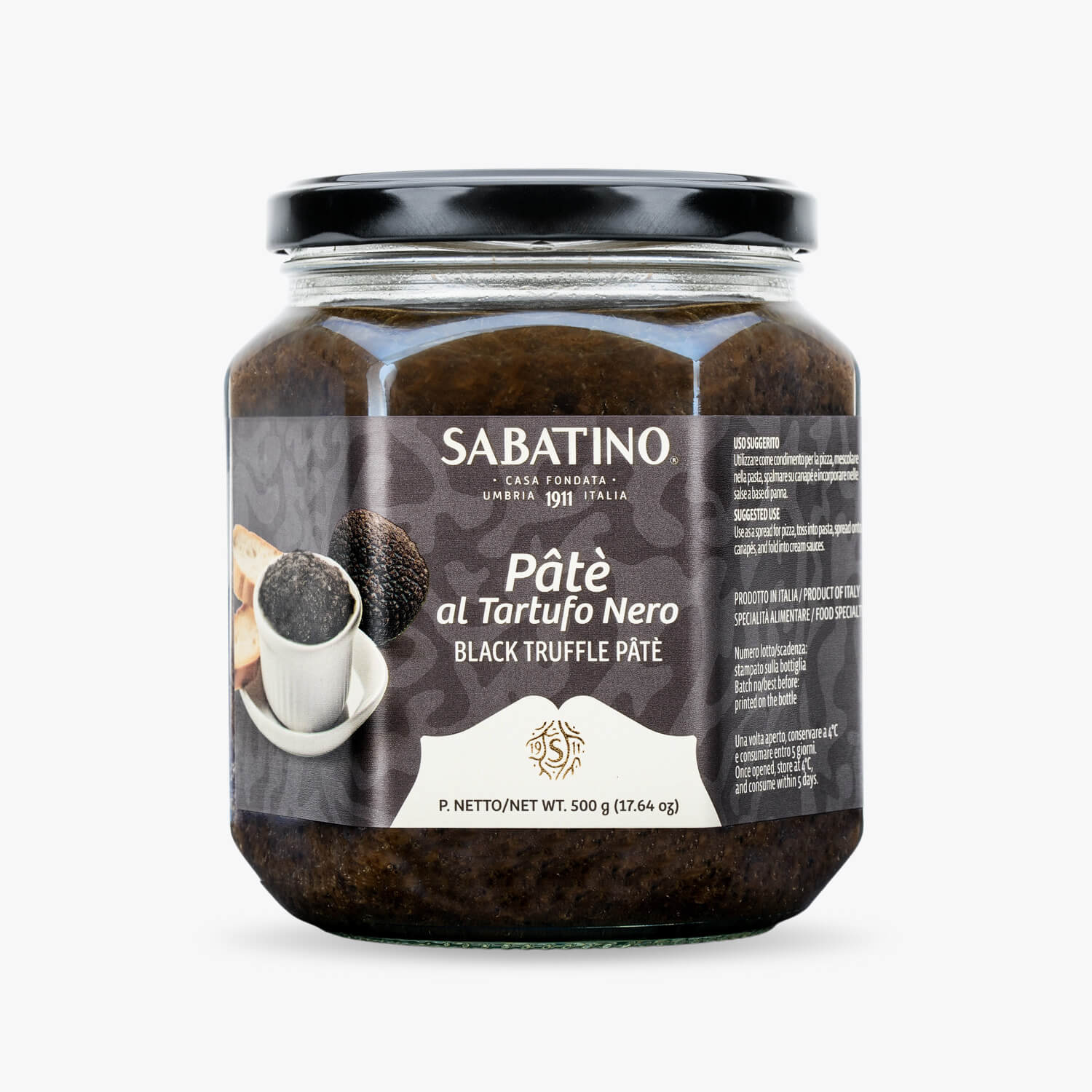 Sabatino Tartufi Trøffel Paté Sort - 500 g billede