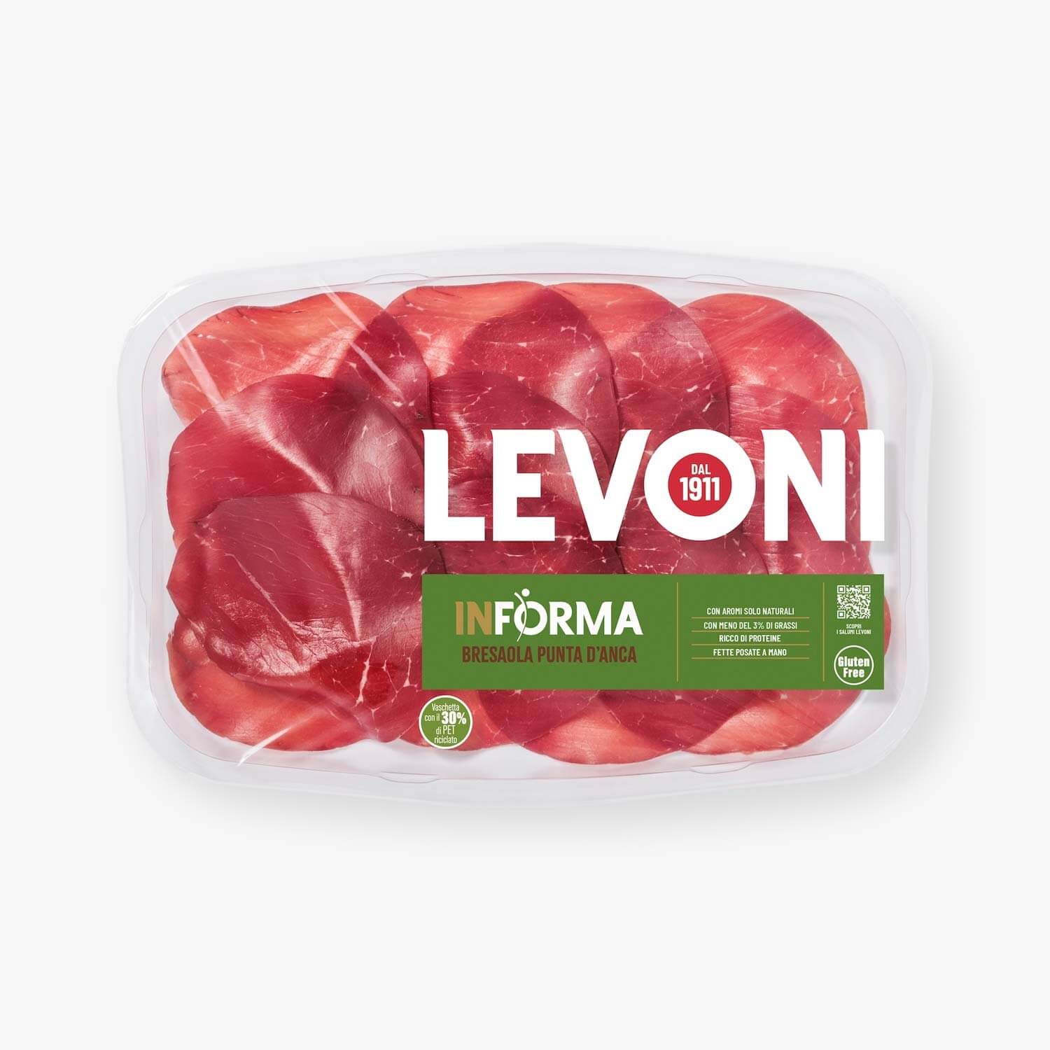 Levoni Bresaola Italiana Punta d'Anca Affettato