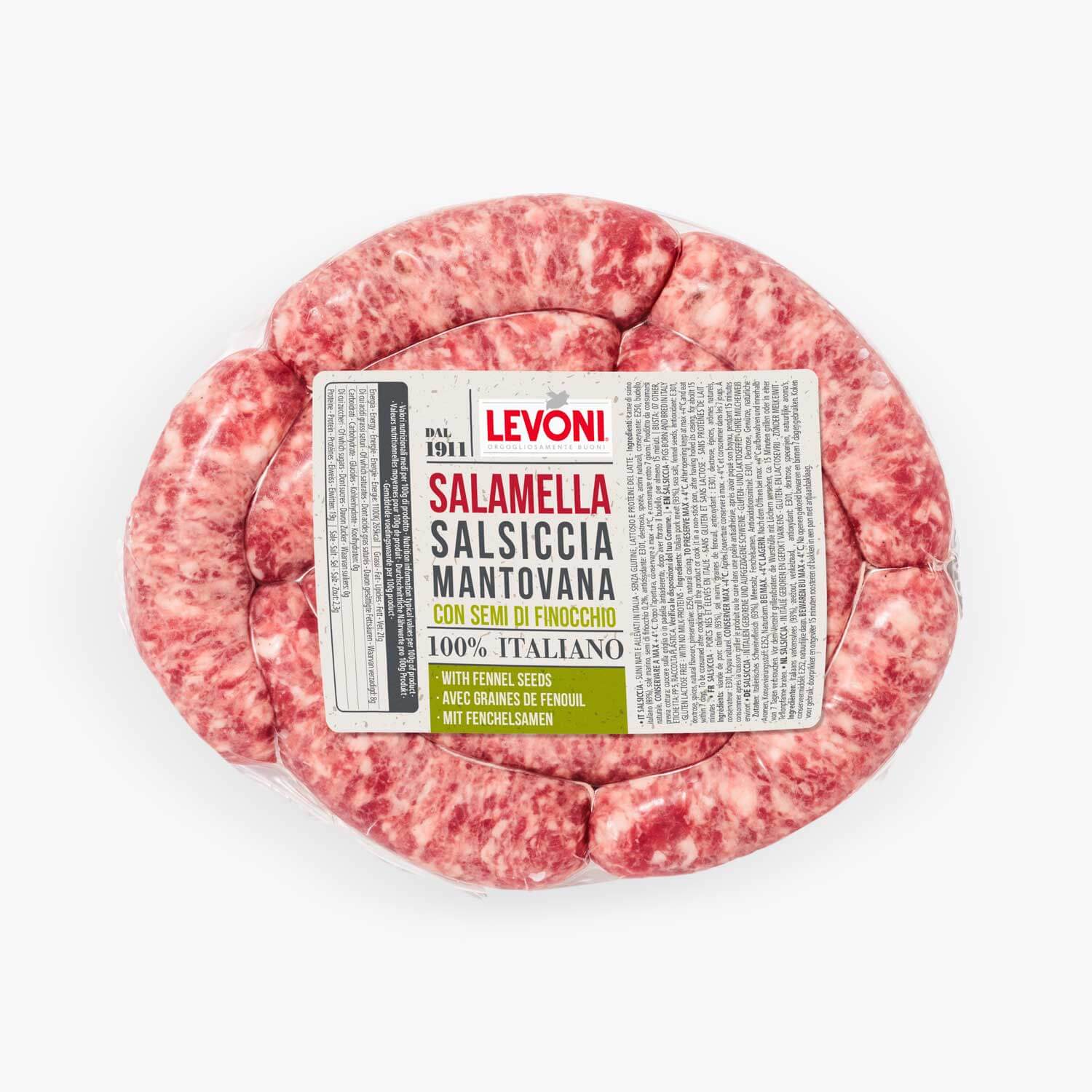Levoni Salsiccia Mantovana Finocchio - 1.000 g